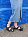 Pure Comfort 'Mleer Back In Sandal' - Black Sheep