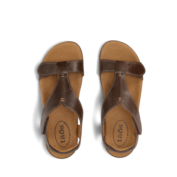 TAOS 'The Show Adjustable Sandal' - Mocca