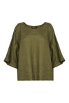 Eb & Ive 'Studio Relaxed Top' - Khaki