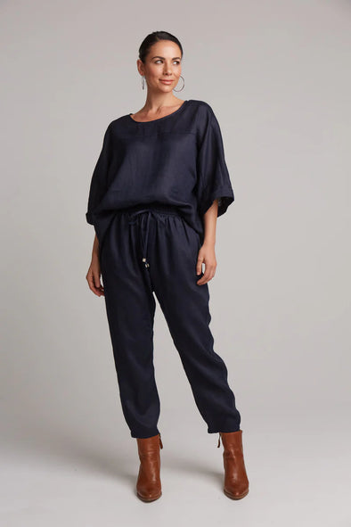 Eb & Ive 'Studio Relax Pant' - Navy