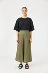 Eb & Ive 'Studio Crop Pant' - Khaki