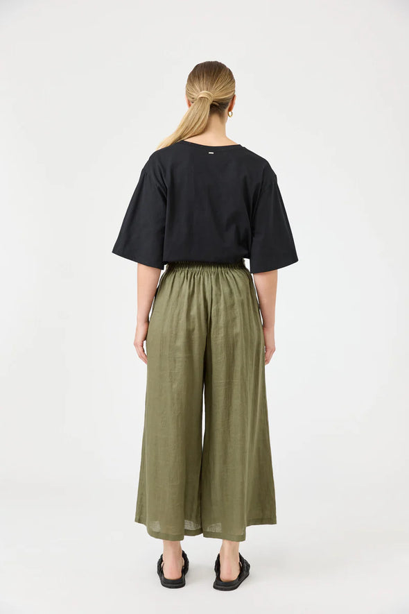 Eb & Ive 'Studio Crop Pant' - Khaki