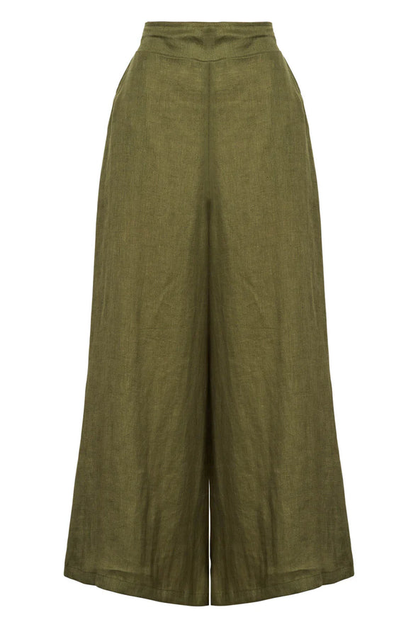 Eb & Ive 'Studio Crop Pant' - Khaki