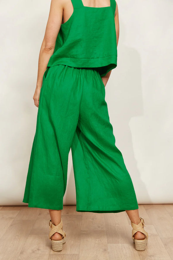 Eb & Ive 'Halcyon Crop Pant' - Emerald