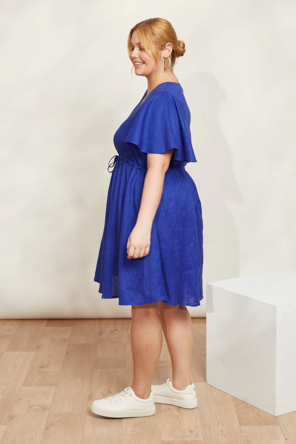 Eb & Ive 'Halcyon Tie Dress'  - Cobalt