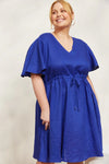 Eb & Ive 'Halcyon Tie Dress'  - Cobalt