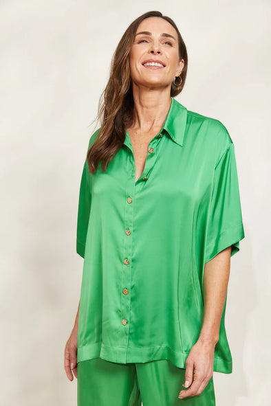 Eb & Ive 'Elysian Shirt' - Emerald