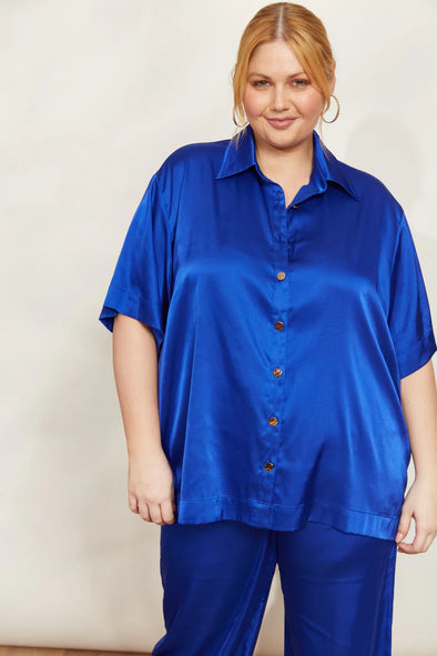 Eb & Ive 'Elysian Shirt' - Cobalt