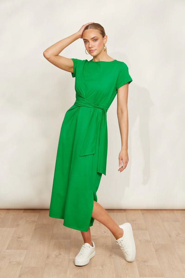 Eb& Ive 'Verano Tie Dress' - Emerald