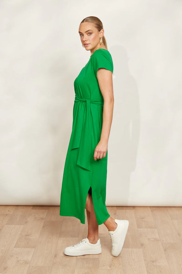 Eb& Ive 'Verano Tie Dress' - Emerald