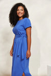 Eb & ive - 'Verano Tie Dress' - Cobalt