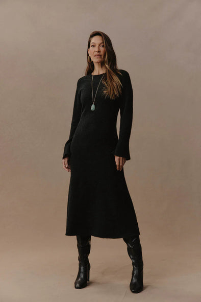 Eb & Ive 'Merano Knit Dress' - Charcoal