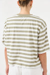 Eb & Ive 'Studio Striped TShirt' - Olive