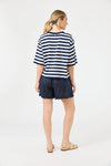 Eb & Ive 'Studio Stripe TShirt' - Indigo