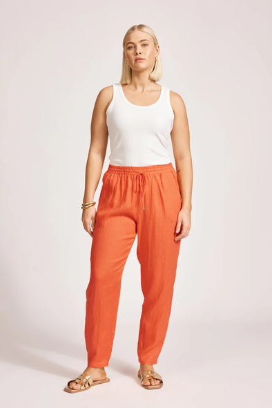 Eb & Ive 'Miramar Pant' - Coral
