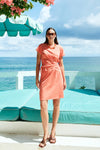 Eb & Ive 'Francia Dress' - Coral