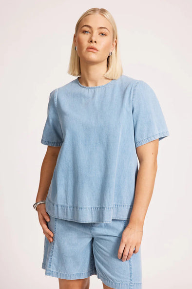 Eb & Ive 'Melenia Top' - Denim