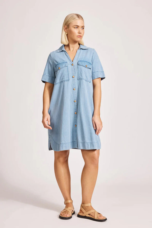 Eb & Ive 'Melenia Shirtdress' - Denim