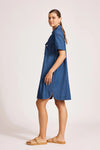 Eb & Ive 'Melenia Shirtdress' - Indigo