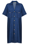 Eb & Ive 'Melenia Shirtdress' - Indigo