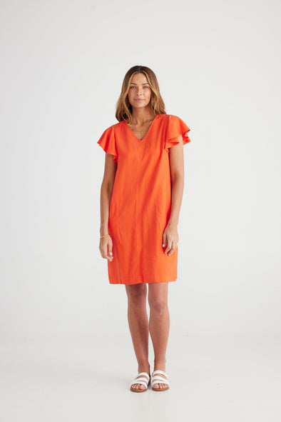 Brave + True 'Essie Dress'- Mandarin