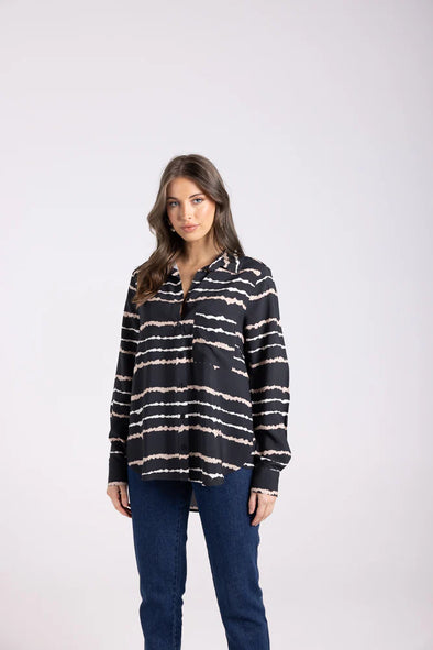 Two T's '3036 Shirt' - Black/Almond/White