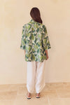Tirelli '25A3750 Top'  - Green Geo Print