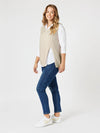 Threadz 'Vicky Side Split Vest' - Natural