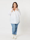 Threadz 'Julia Shirt Jersey Sleeve' - White