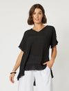 Clarity 'Button Back Top' - Black