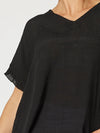 Clarity 'Button Back Top' - Black