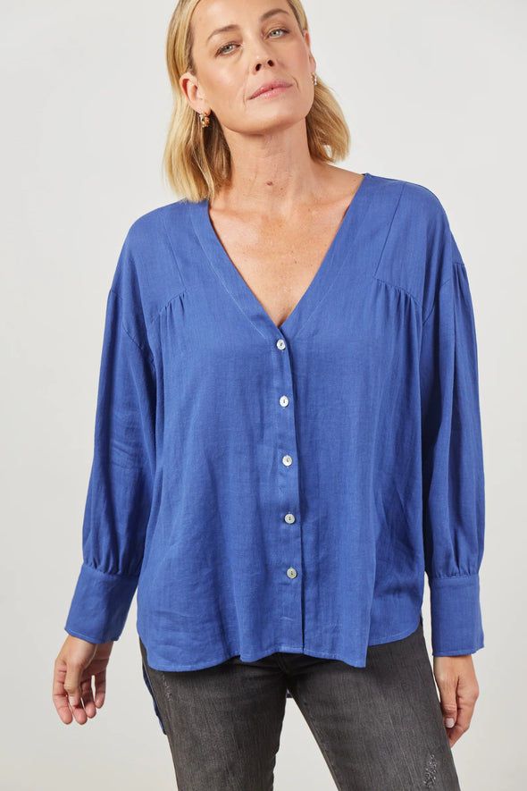 Isle of MIne 'Panorama Blouse' - Azure