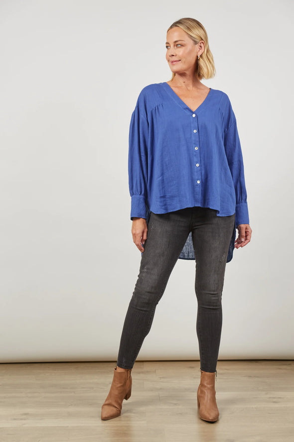 Isle of MIne 'Panorama Blouse' - Azure