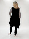 Clarity 'Pia Long Line Vest' - Black