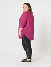 Clarity 'Pia Button Back Knit' - Magenta