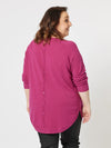 Clarity 'Pia Button Back Knit' - Magenta