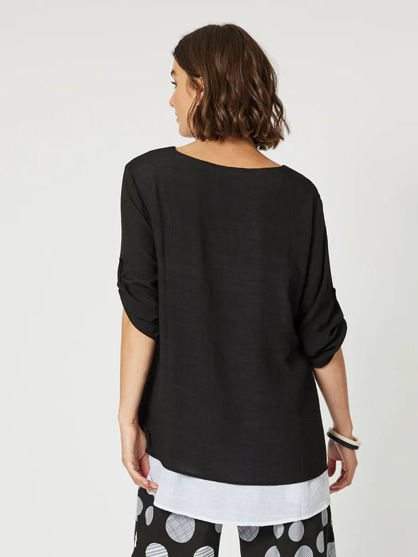 Clarity 'Eclipse Layer Top' - Black