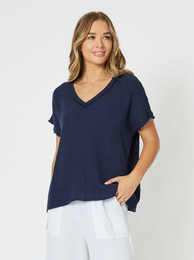 Threadz 'Byron Top' - Navy