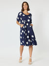 Clarity 'Spot The Dress' - Navy & White Spot