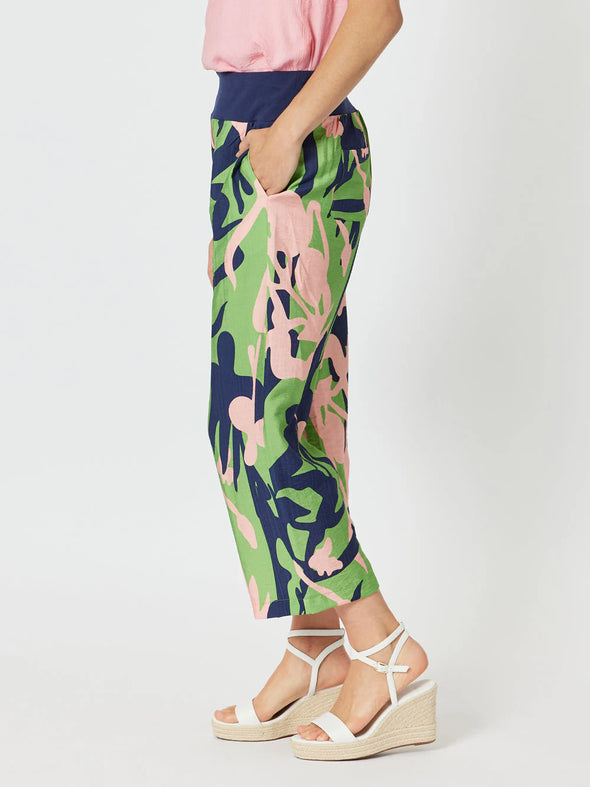 Clarity 'Como Pant' - Green Print