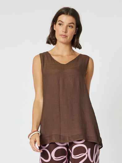 Clarity 'Layed Cami Reversible' - Pink Chocolate