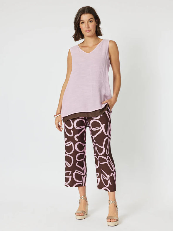 Clarity 'Layed Cami Reversible' - Pink Chocolate