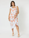 Clarity 'Portofino Spot Dress' - Melon