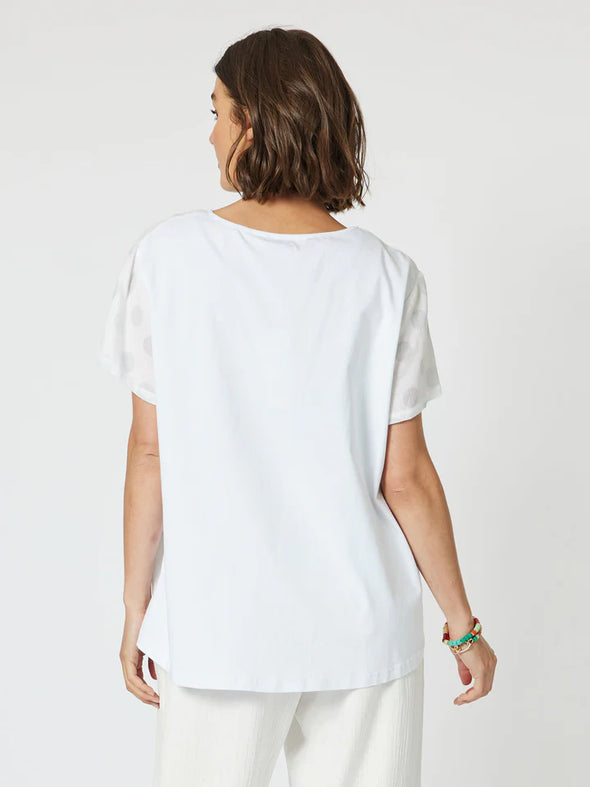 Clarity 'Riviera Spot Tee' - White