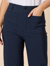 Threadz 'Marine Wide Leg Pant' - Navy