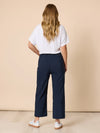Threadz 'Marine Wide Leg Pant' - Navy