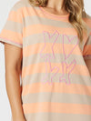 Threadz 'Love & Kisses Stripe Dress' - Mango Natural