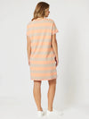 Threadz 'Love & Kisses Stripe Dress' - Mango Natural