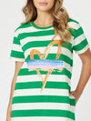 Threadz 'Heart Dress' - Elm White Stripe