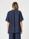 Clarity 'Top Stitch Detail Top' - Navy